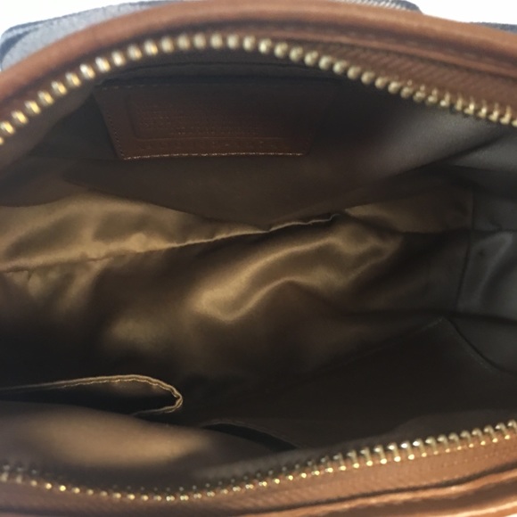 Coach Bags Coach Denim And Leather Bag With Coach Logo Poshmark